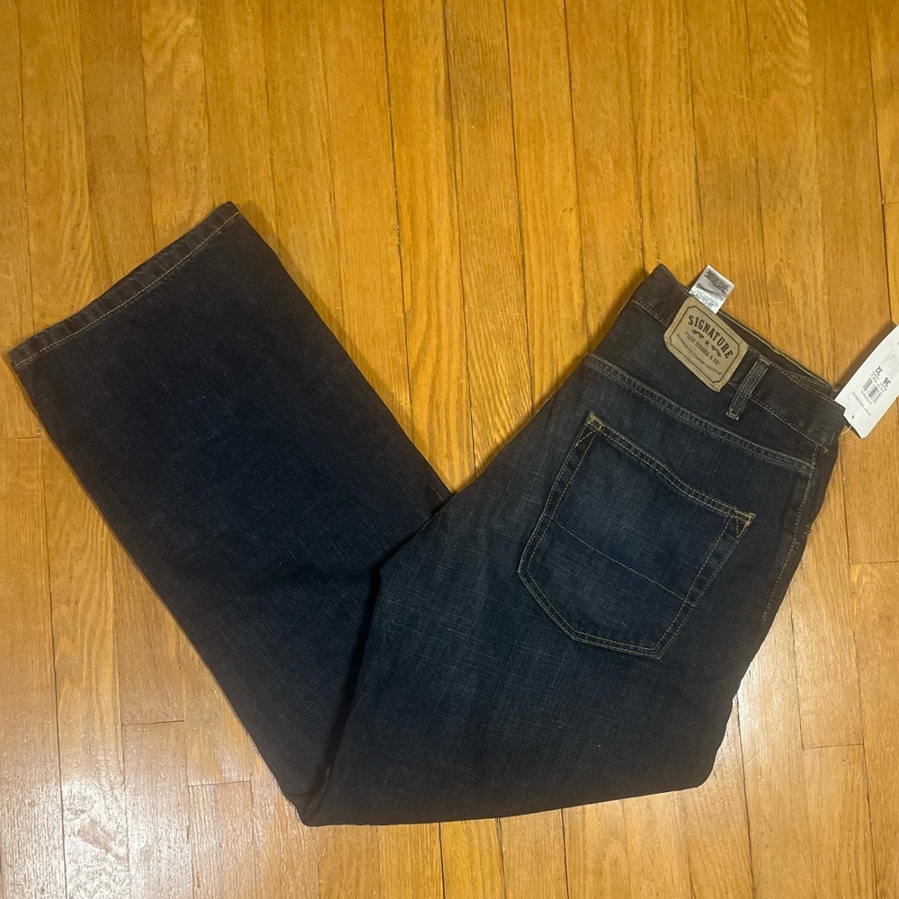 Signature by Levi Strauss Men's Extra Loose Fit Straight Leg Jeans